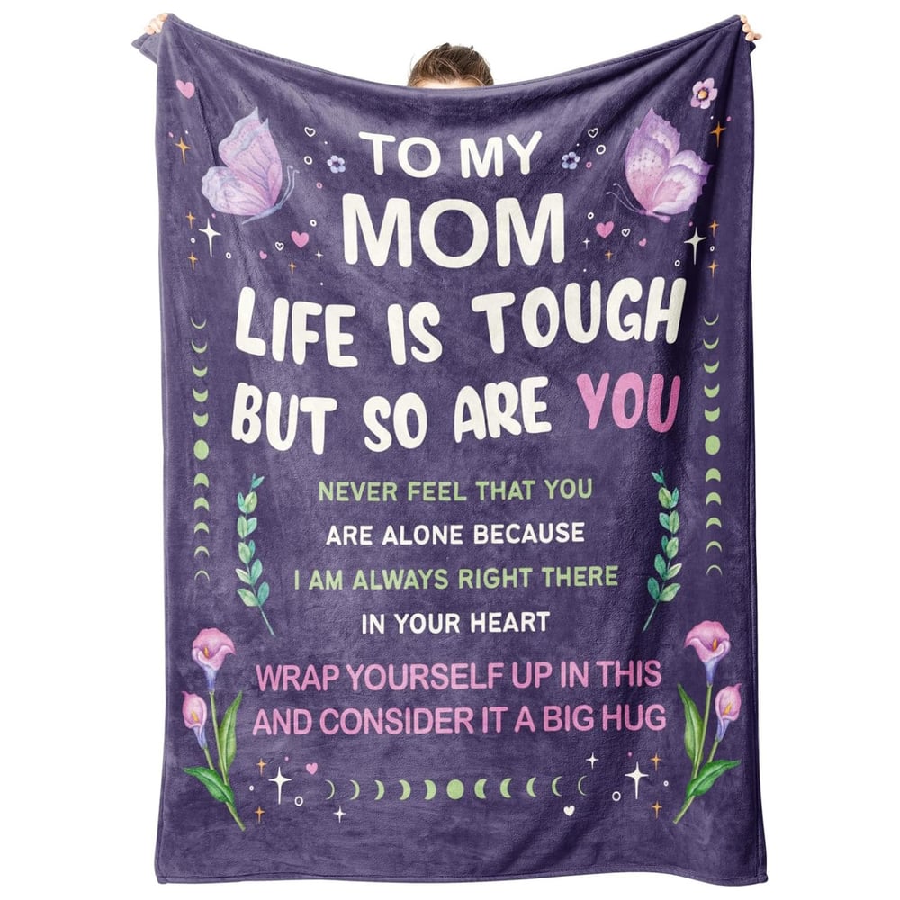 Gifts for Mom, Mom Birthday Gifts Throw Blanket, Mom Gift from Daughter Son