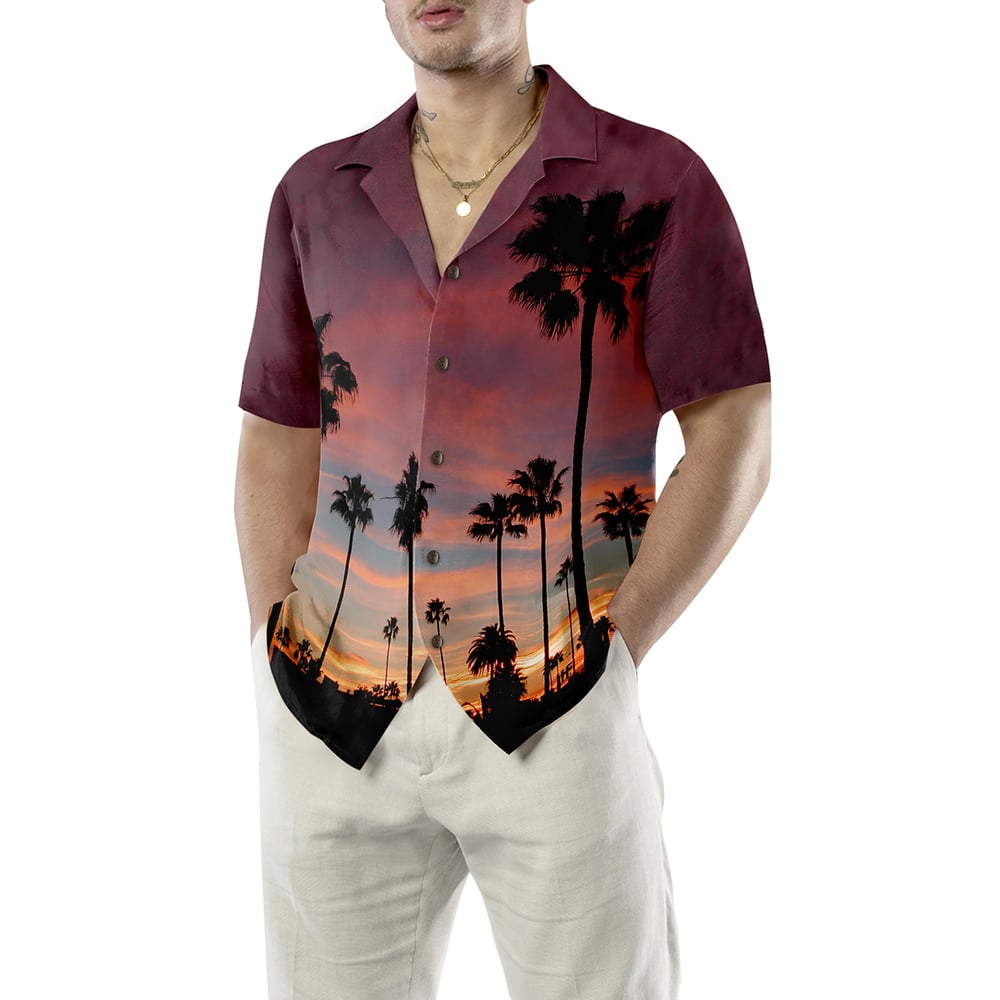 Sunset Venice Beach Men Hawaiian Shirt