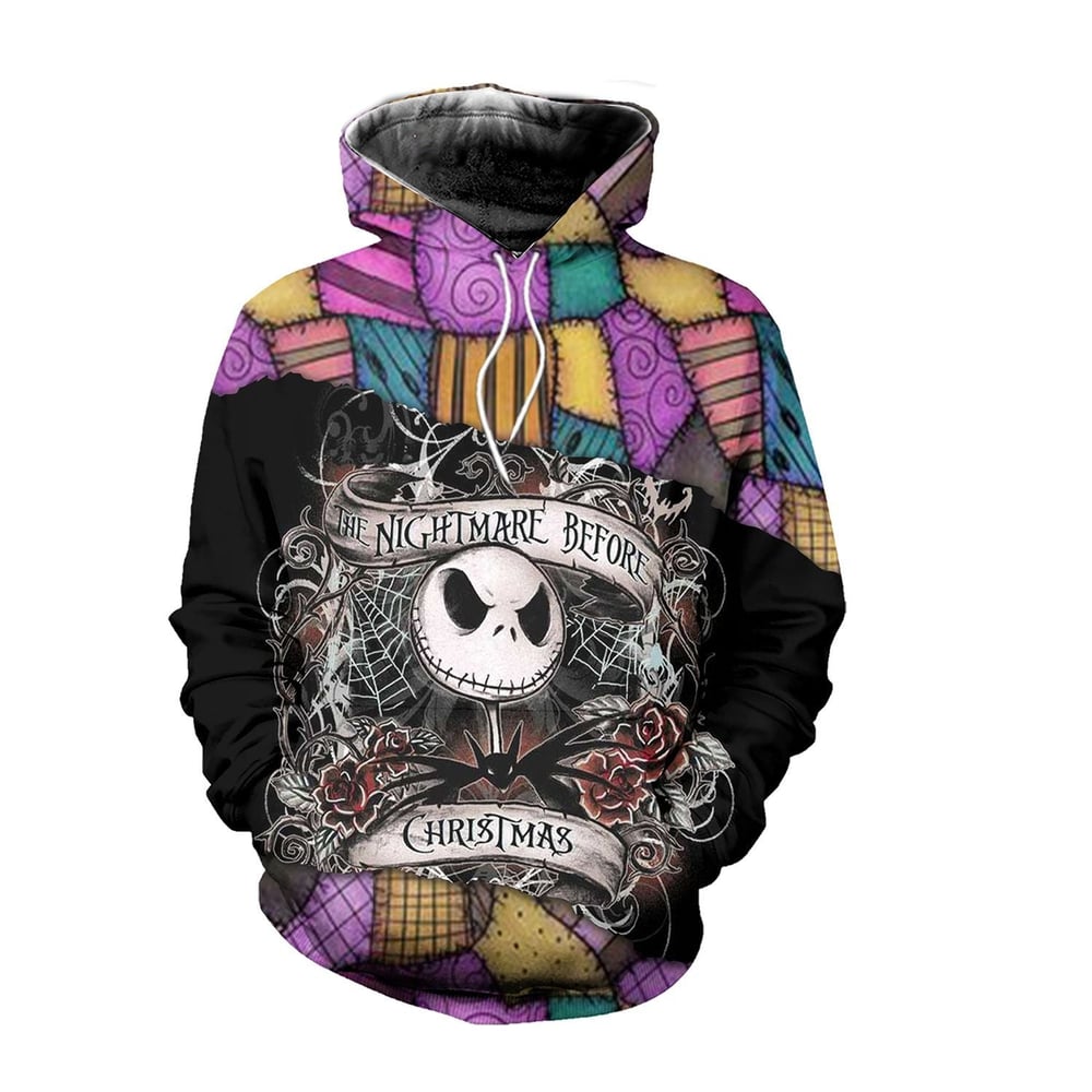 3D Jack Skellington Nightmare Before Christmas Combo Hoodie And Legging Custom Apparel HLS101