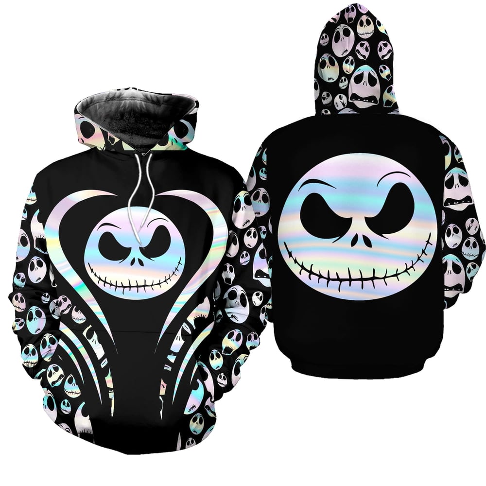 3D Jack Skellington Nightmare Before Christmas Combo Hoodie And Legging Custom Apparel HLS109