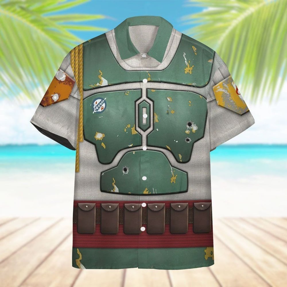 Star Wars Boba Fett Summer Custom Button Up Hawaiian Shirt