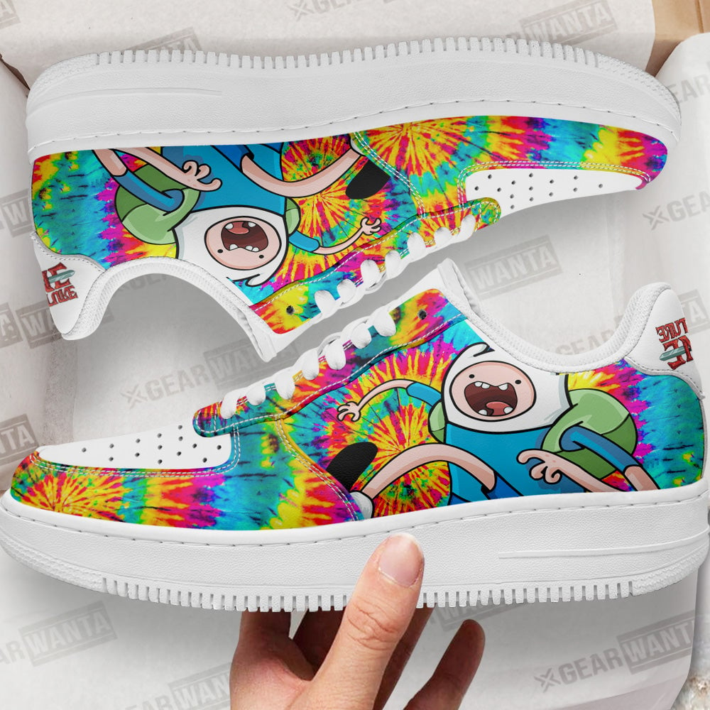 Adventure Time Finn The Human Sneakers Custom Tie Dye Style