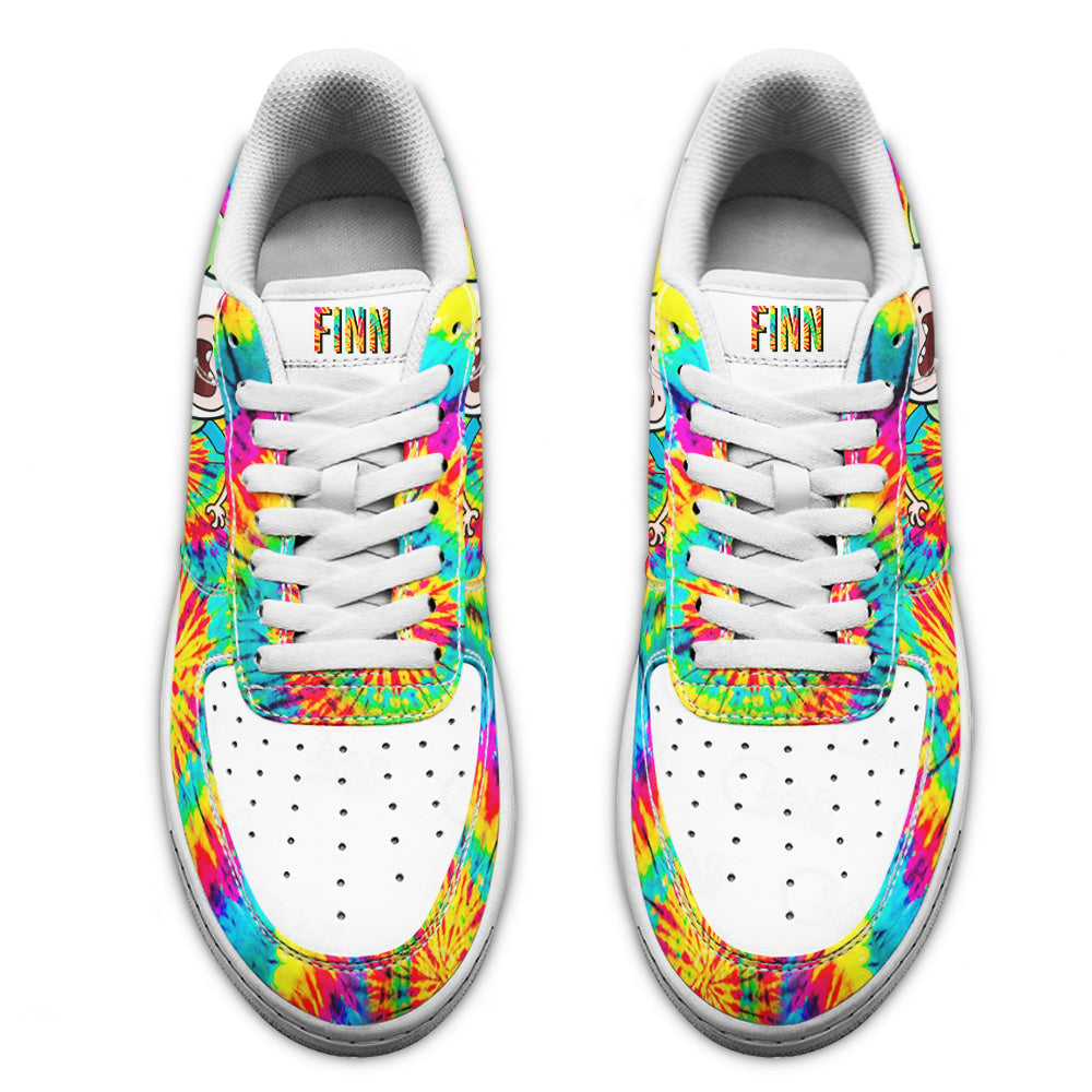 Adventure Time Finn The Human Sneakers Custom Tie Dye Style