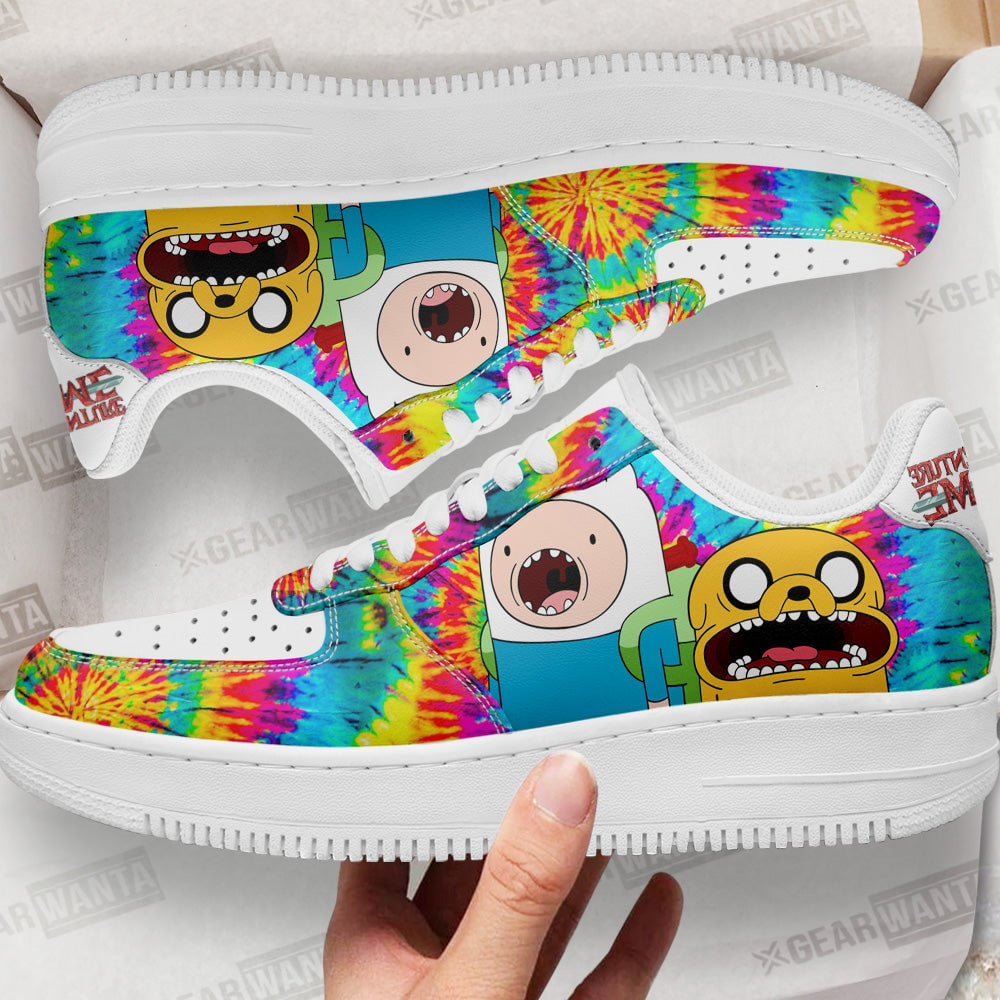 Adventure Time Finn x Jake Sneakers Custom Tie Dye Style