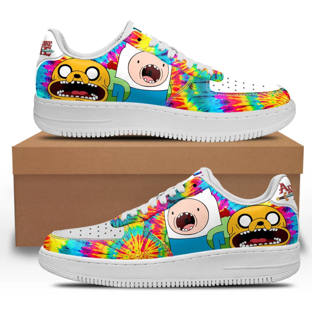 Adventure Time Finn x Jake Sneakers Custom Tie Dye Style