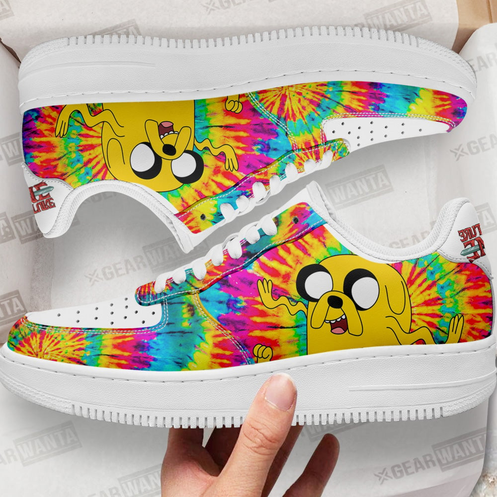 Adventure Time Jake The Dog Sneakers Custom Tie Dye Style