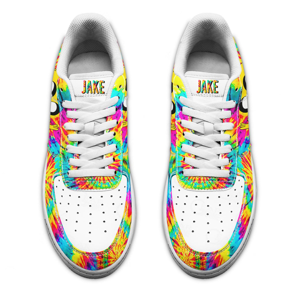 Adventure Time Jake The Dog Sneakers Custom Tie Dye Style