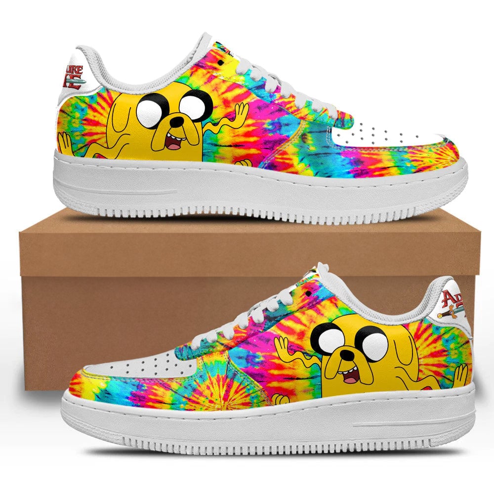 Adventure Time Jake The Dog Sneakers Custom Tie Dye Style