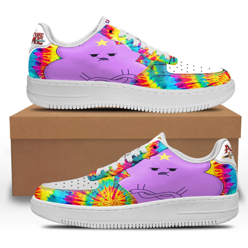 Adventure Time Lumpy Space Princess Sneakers Custom Tie Dye Style