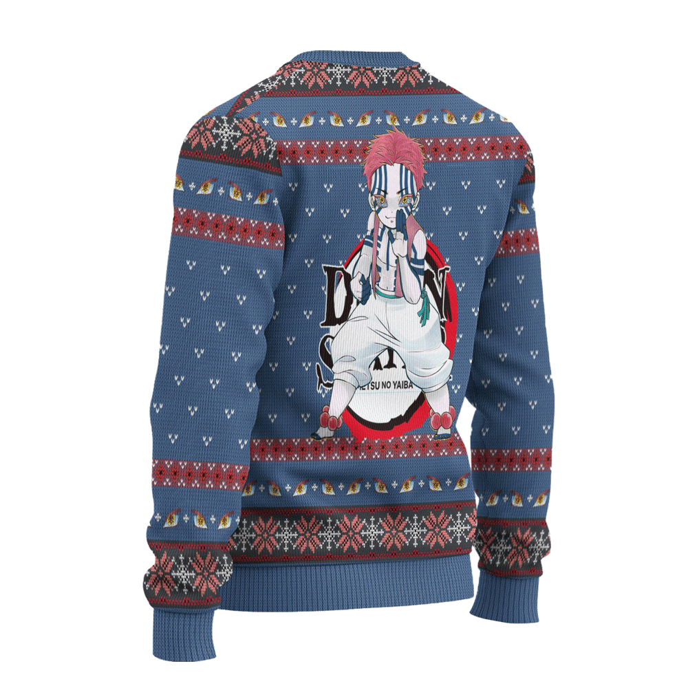 Akaza Demon Slayer Anime Ugly Christmas Sweater Custom Sweatshirt Apparel