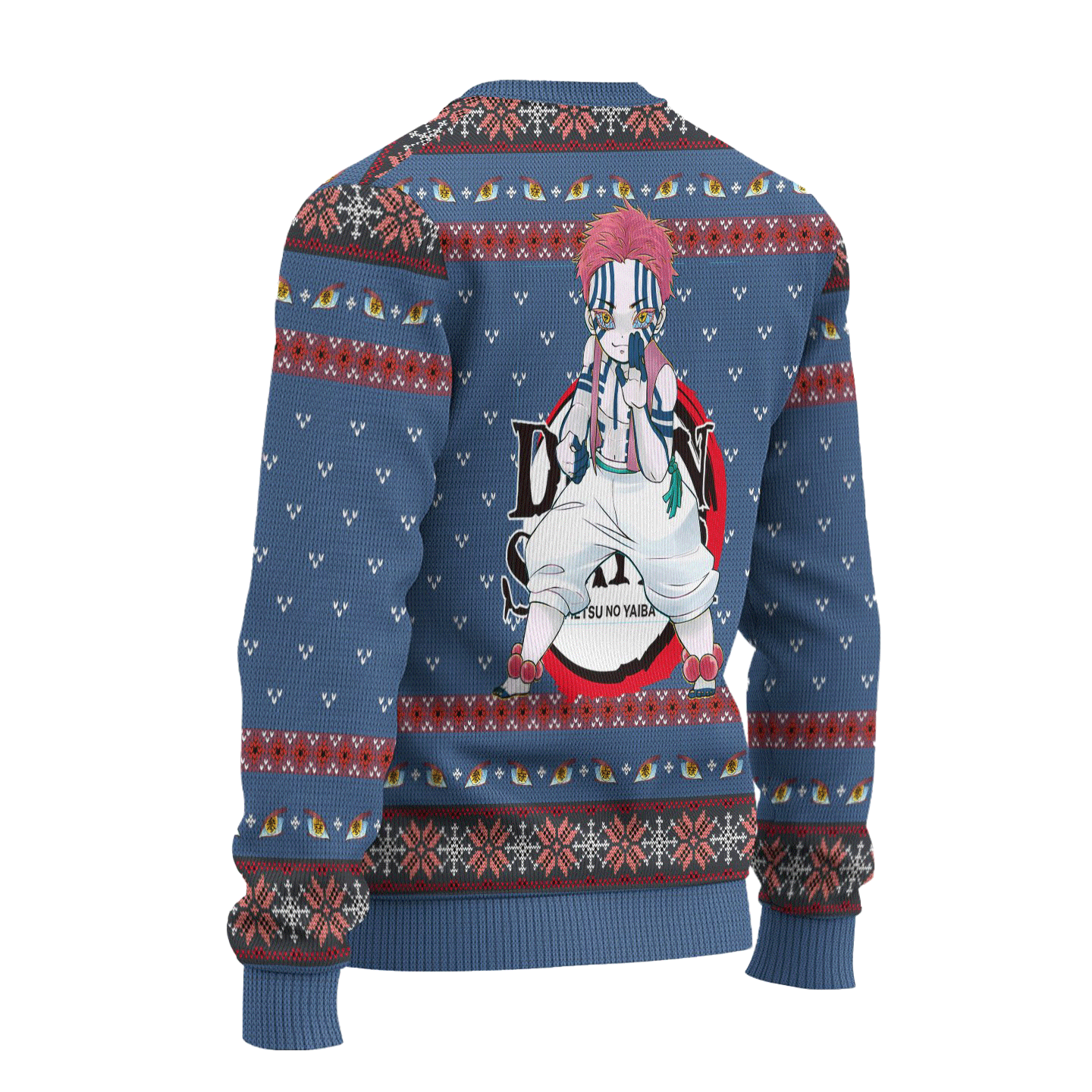 Akaza Demon Slayer Anime Ugly Christmas Sweater Custom Sweatshirt Apparel