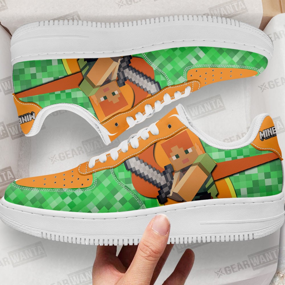 Alex Minecraft Custom Sneakers For Fans