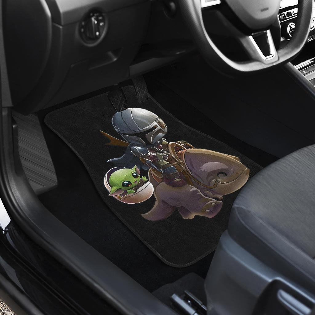 Baby Yoda And Mando Car Floor Mats The Mandalorian SWCFM19