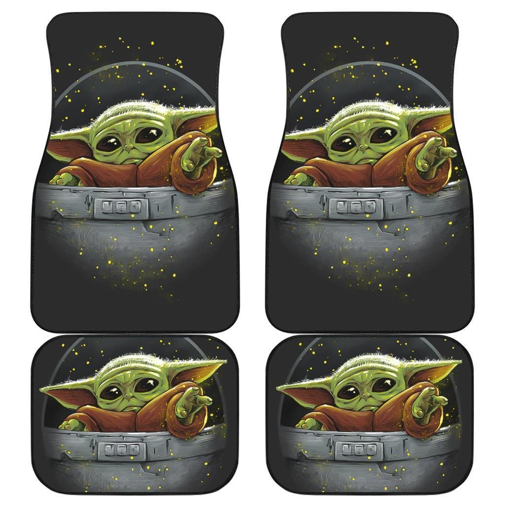 Baby Yoda Art Car Floor Mats The Mandalorian DN Movies SWCFM01