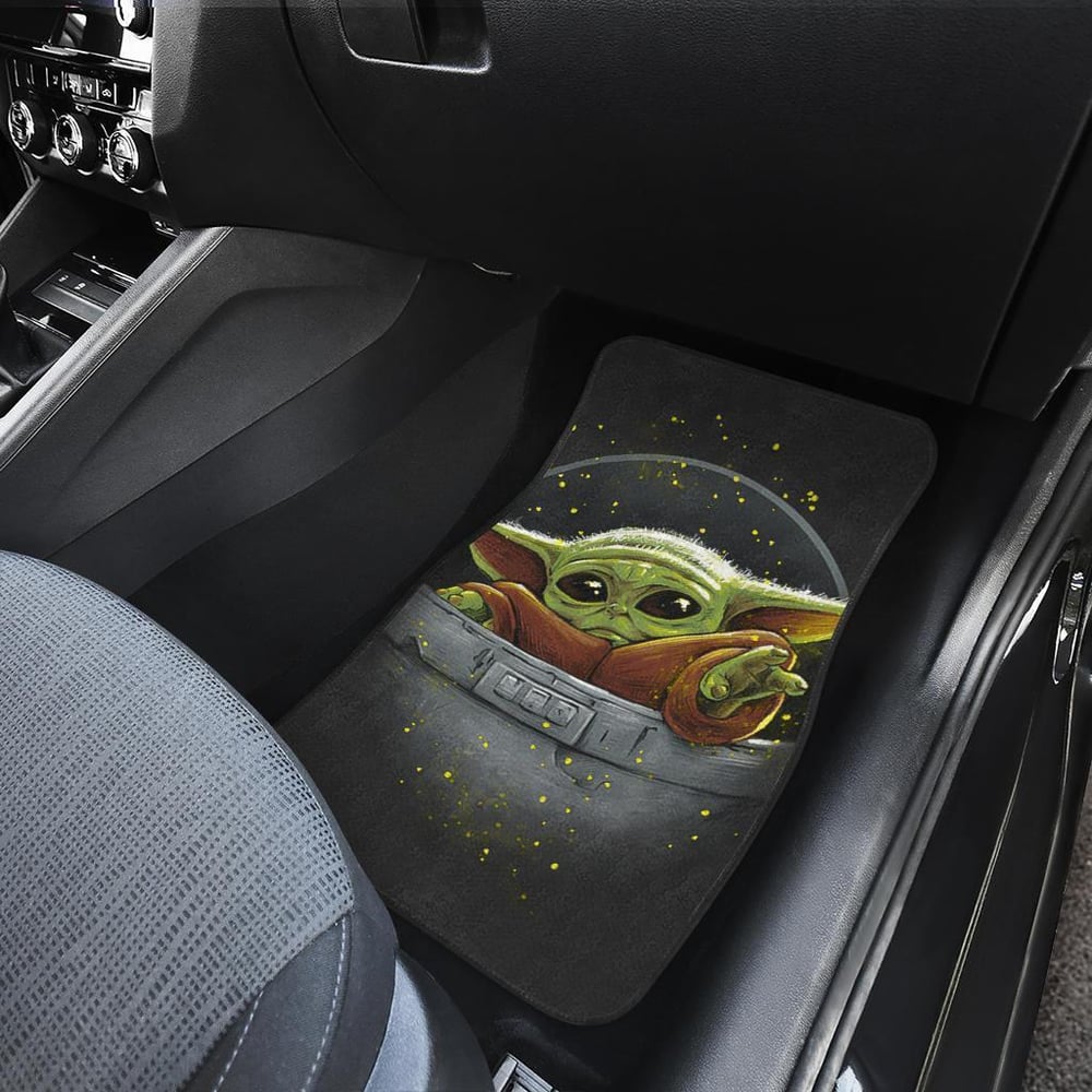 Baby Yoda Art Car Floor Mats The Mandalorian DN Movies SWCFM01