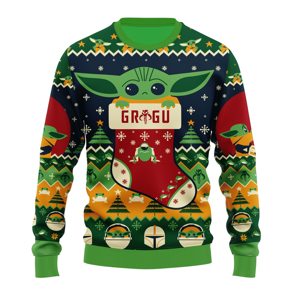 Baby Yoda Star Wars Ugly Christmas Sweater Custom Sweatshirt Apparel