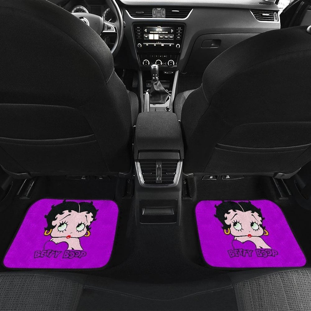 Betty Boop Car Floor Mats | Betty Boop Purple theme Cartoon Car Floor Mats