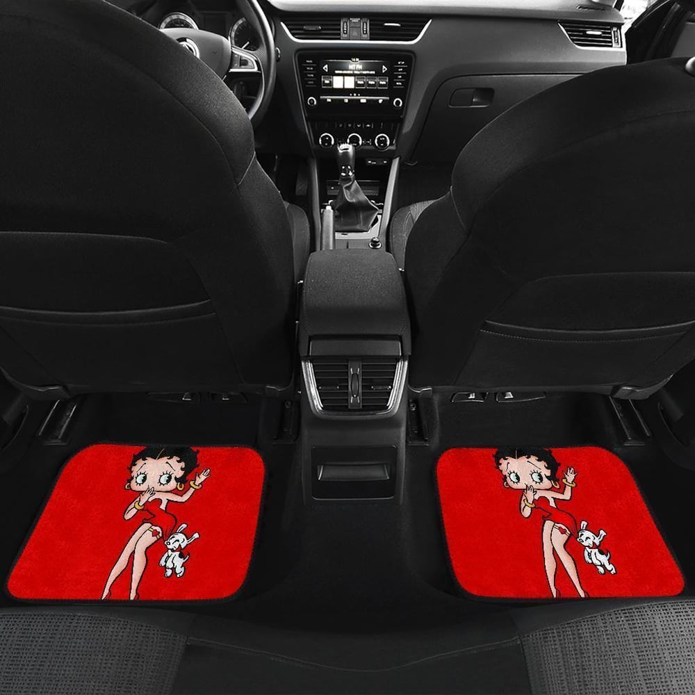 Betty Boop Car Floor Mats | Betty Boop Red Dress Car Floor Mats