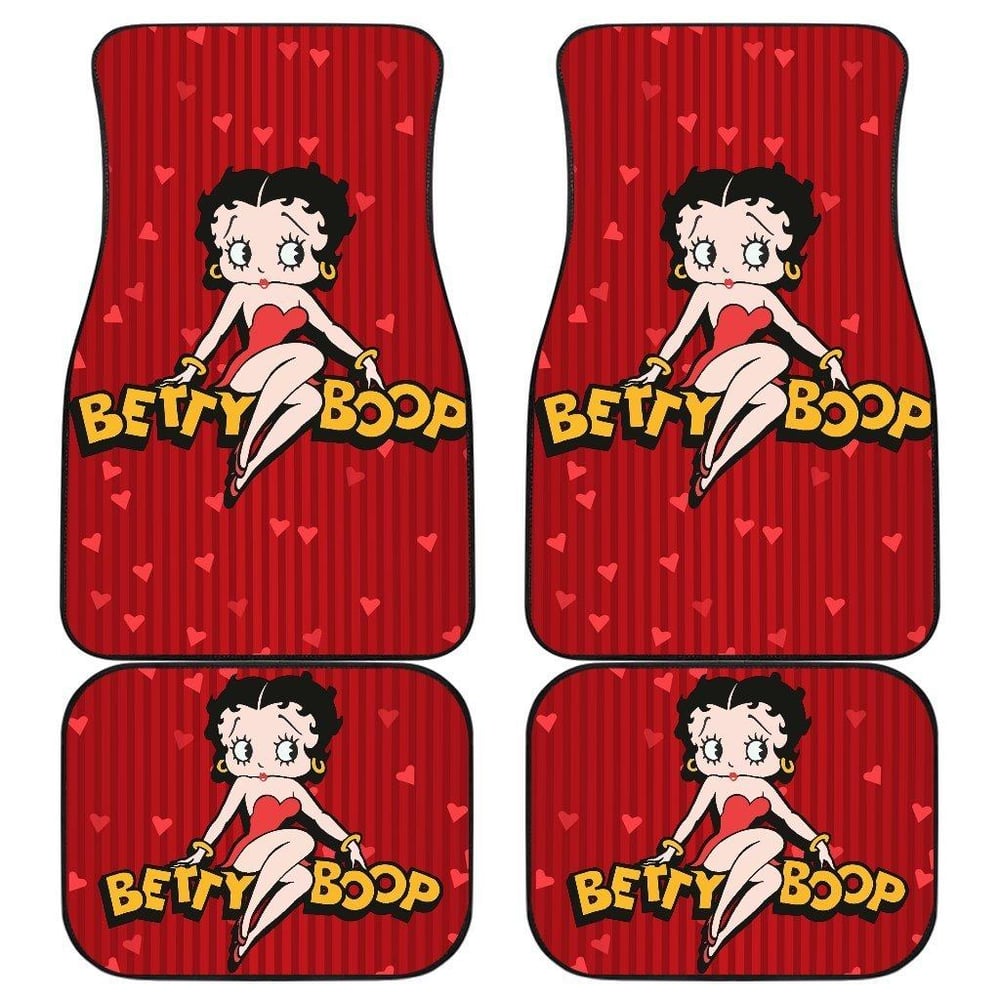 Betty Boop Car Floor Mats | Cartoon Pretty Betty Boop Car Floor Mats Fan Gift