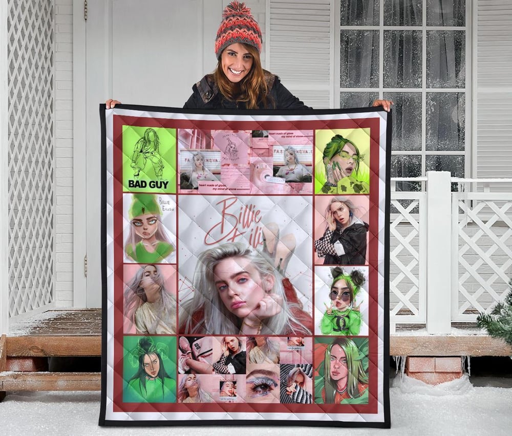 Billie Eilish Quilt Blanket Where Do We Go Funny Fan Gift