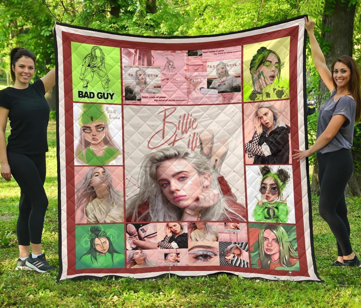 Billie Eilish Quilt Blanket Where Do We Go Funny Fan Gift