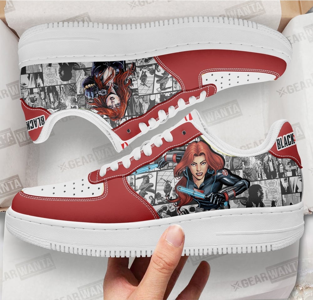 Black Widow Sneakers Custom Comic Shoes