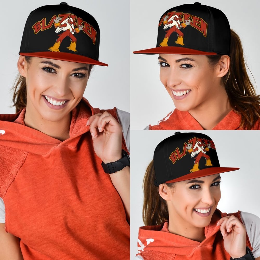 Blaziken Snapback Hat Anime Fan Gift Idea