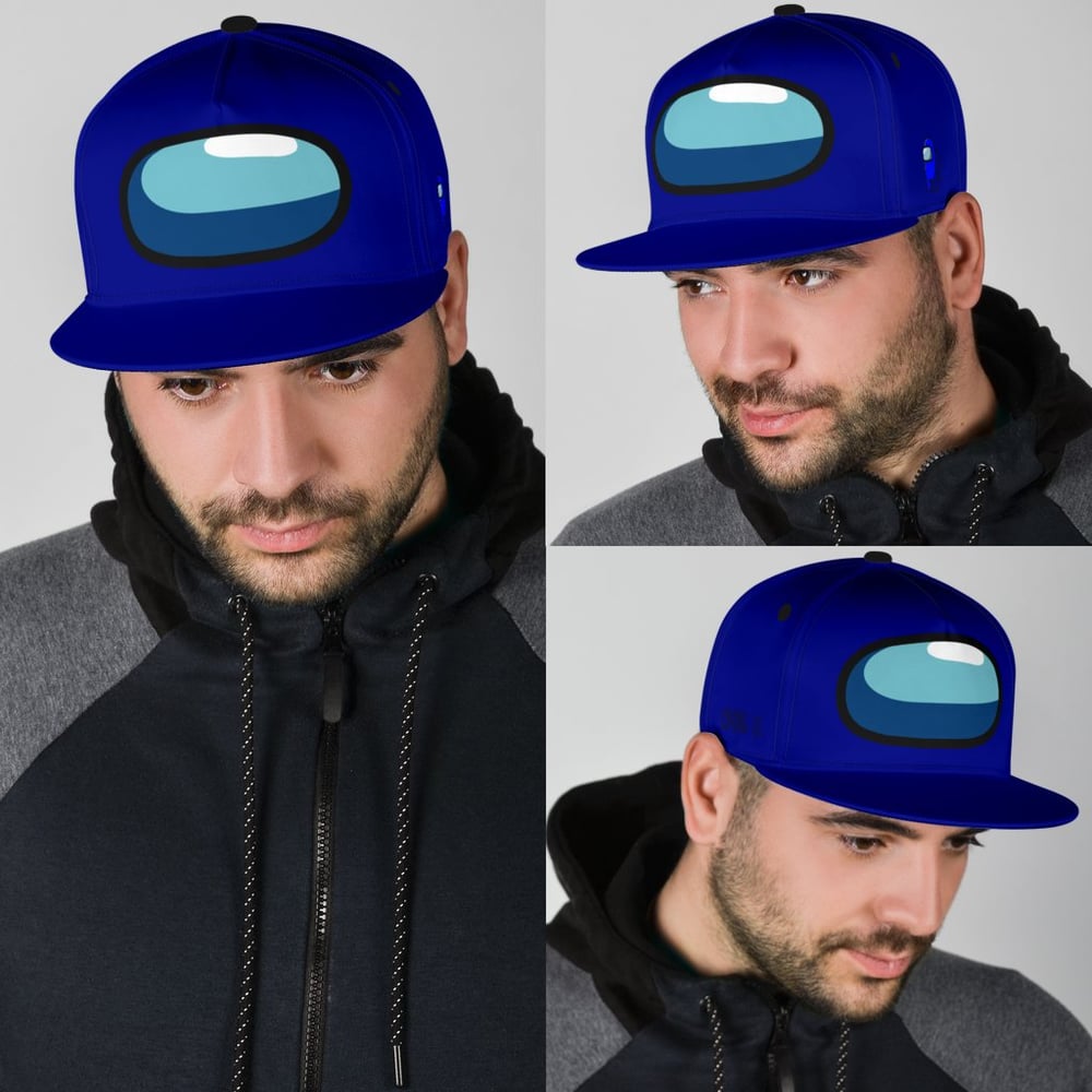 Blue Crewmate Snapback Hat Among Us Gift idea