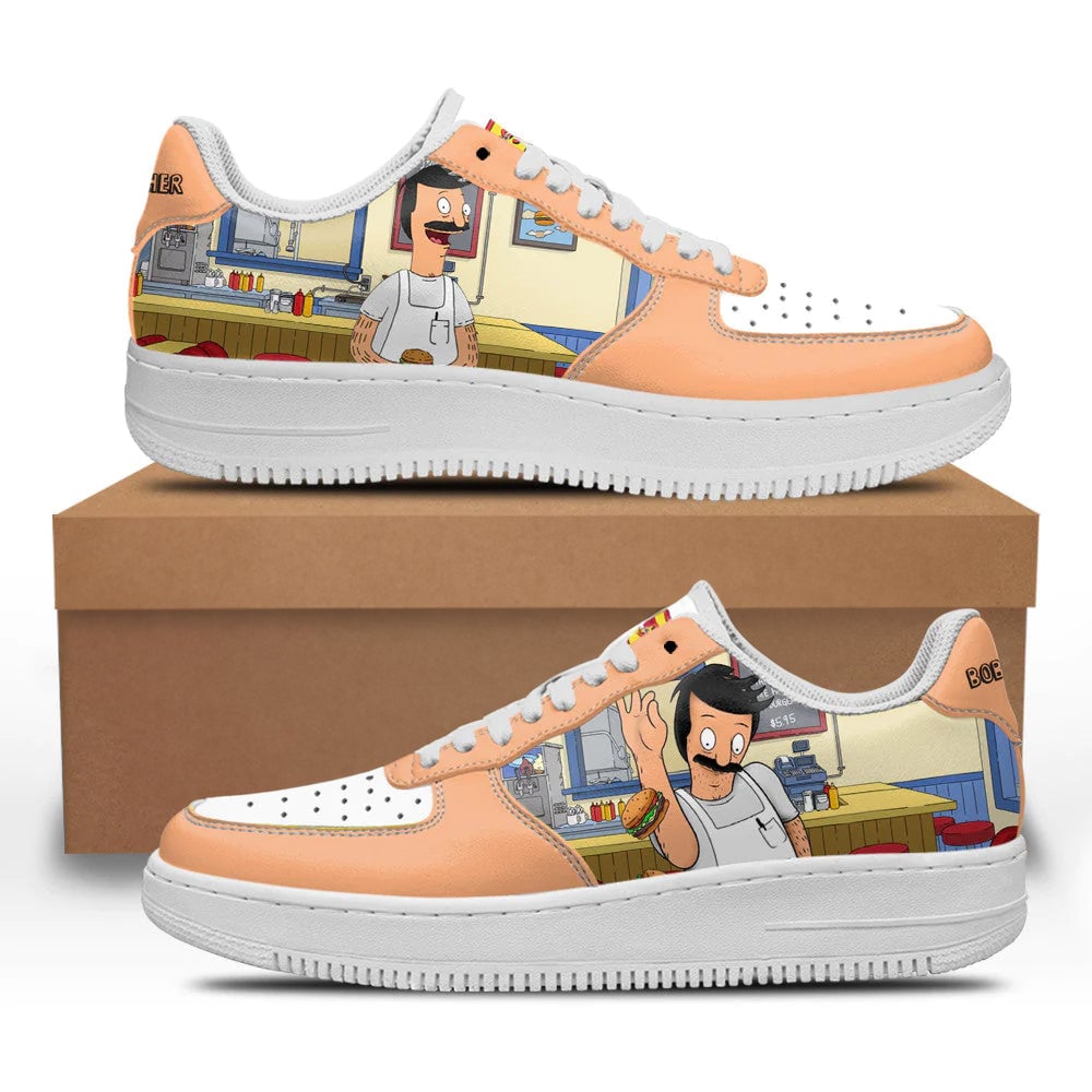 Bob Belcher Bob's Burger Custom Sneakers