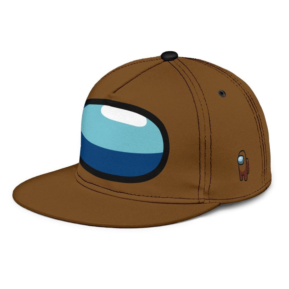 Brown Crewmate Snapback Hat Among Us Gift Idea