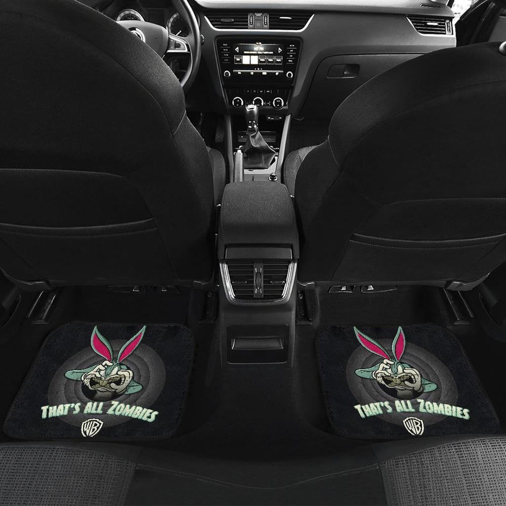 Bugs Bunny Zombies Car Floor Mats Looney Tunes