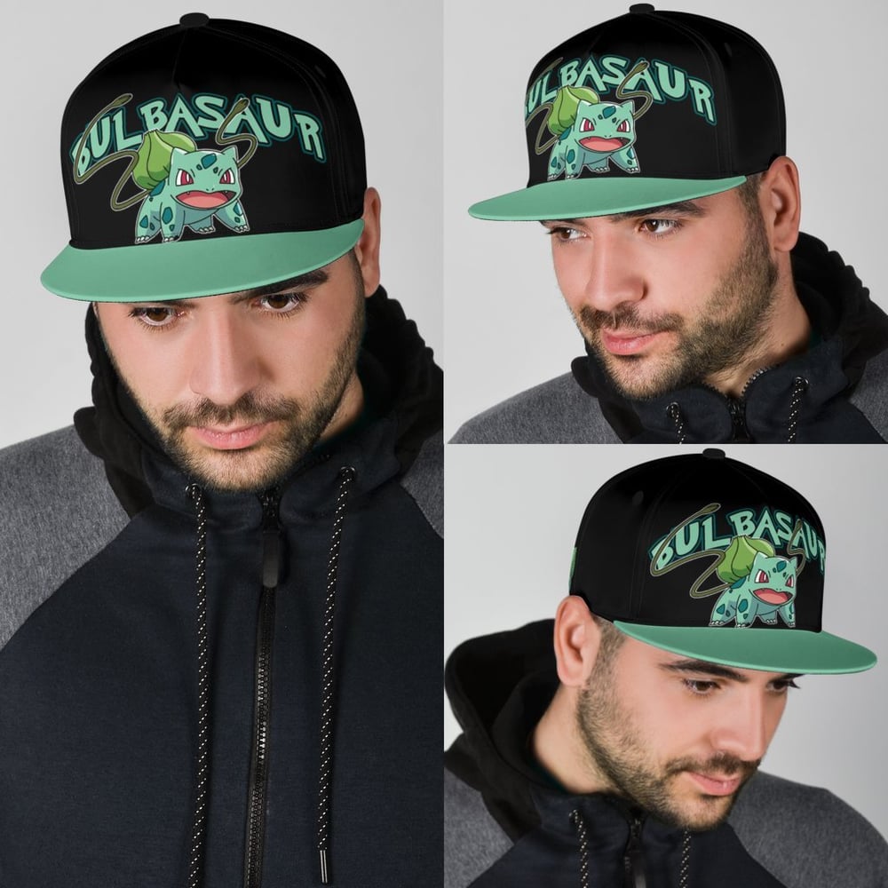 Bulbasaur Snapback Hat Anime Fan Gift Idea