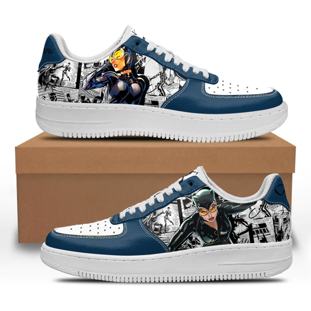 Catwoman Sneakers Custom Comic Shoes