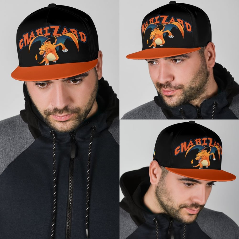 Charizard Snapback Hat Anime Fan Gift Idea