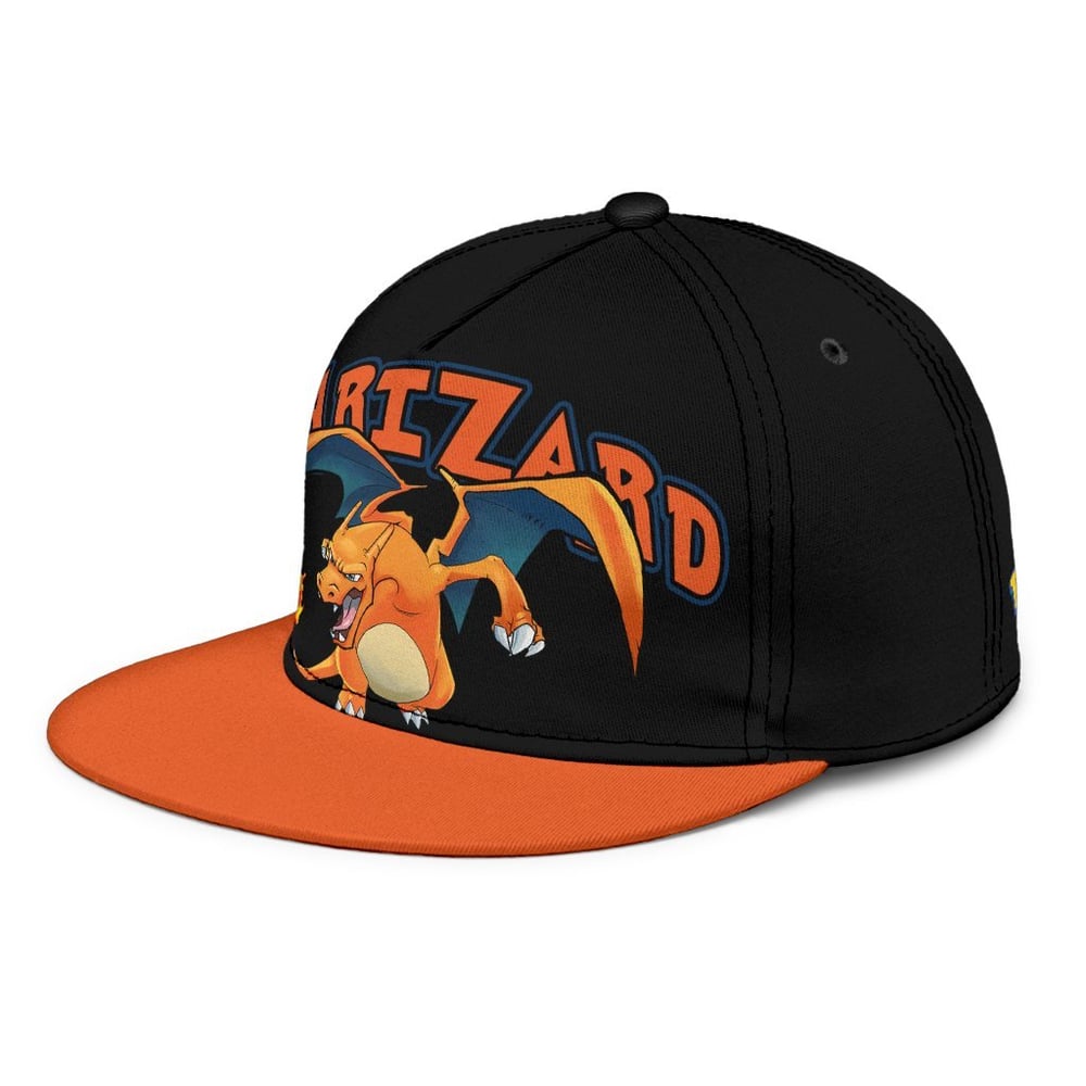 Charizard Snapback Hat Anime Fan Gift Idea