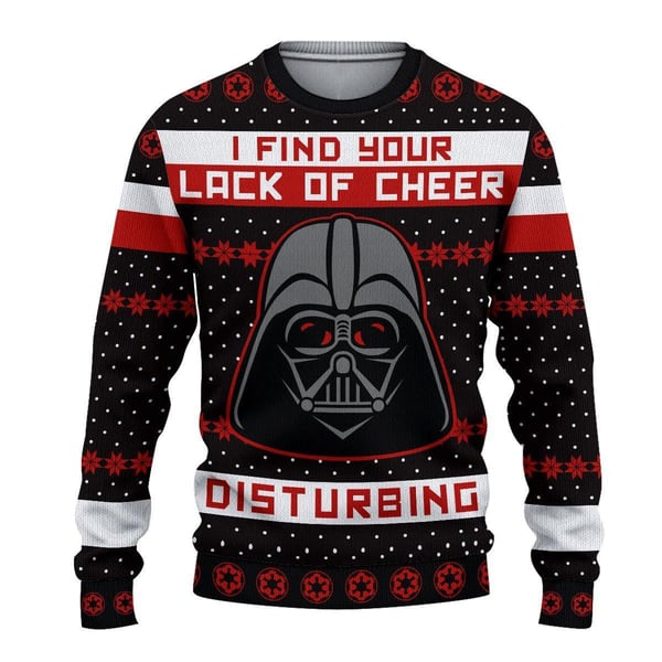 Cheer Darth Vader Ugly Christmas Sweater Custom Sweatshirt Apparel