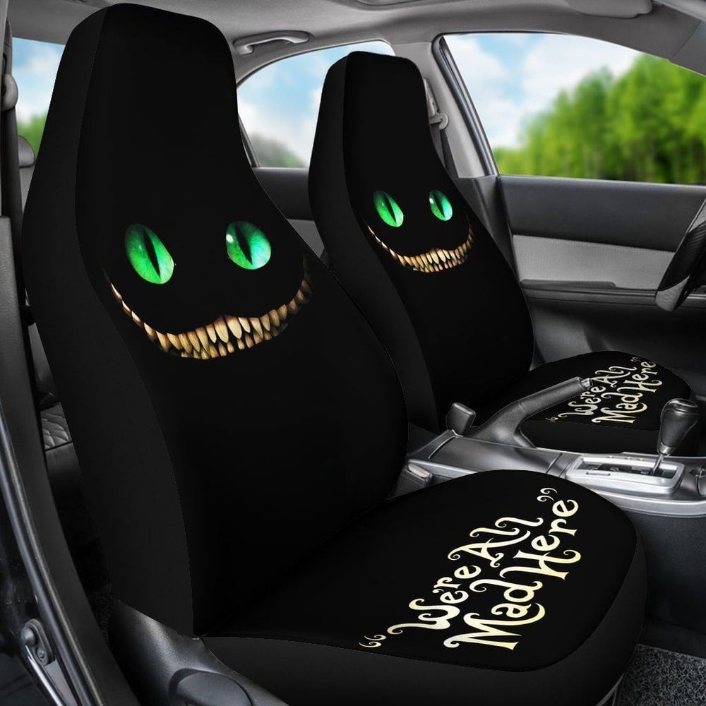 Cheshire Cat Face Alice In Wonderland Car Seat Covers AIWCSC01