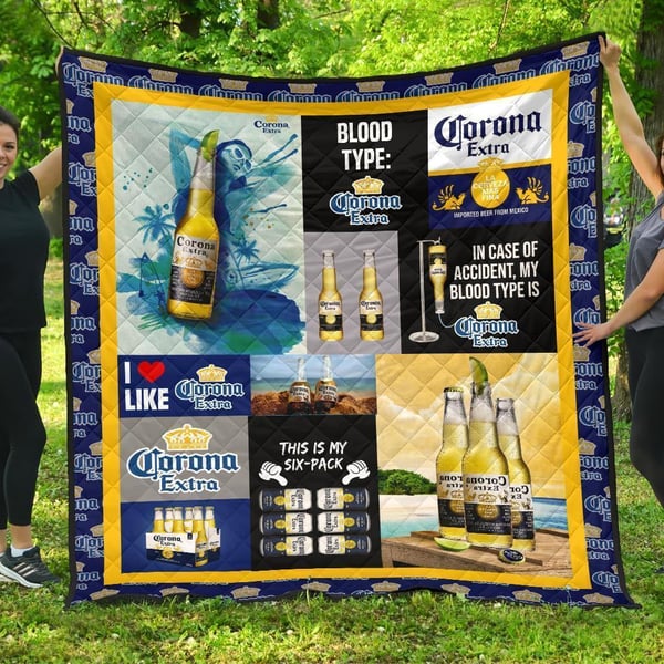 Corona Extra Quilt Blanket Funny Gift For Beer Lover