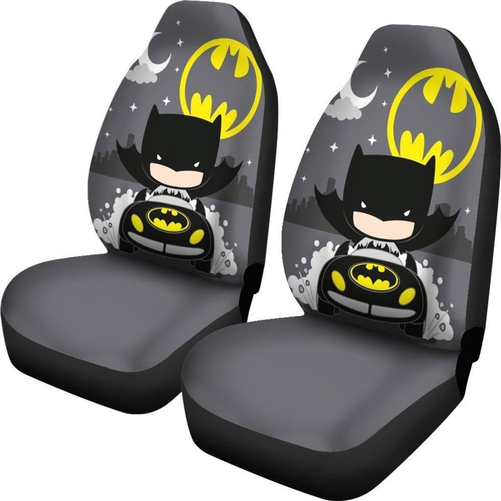 Cute Chibi Batman At Night DC Car Seat Covers BMCSC09