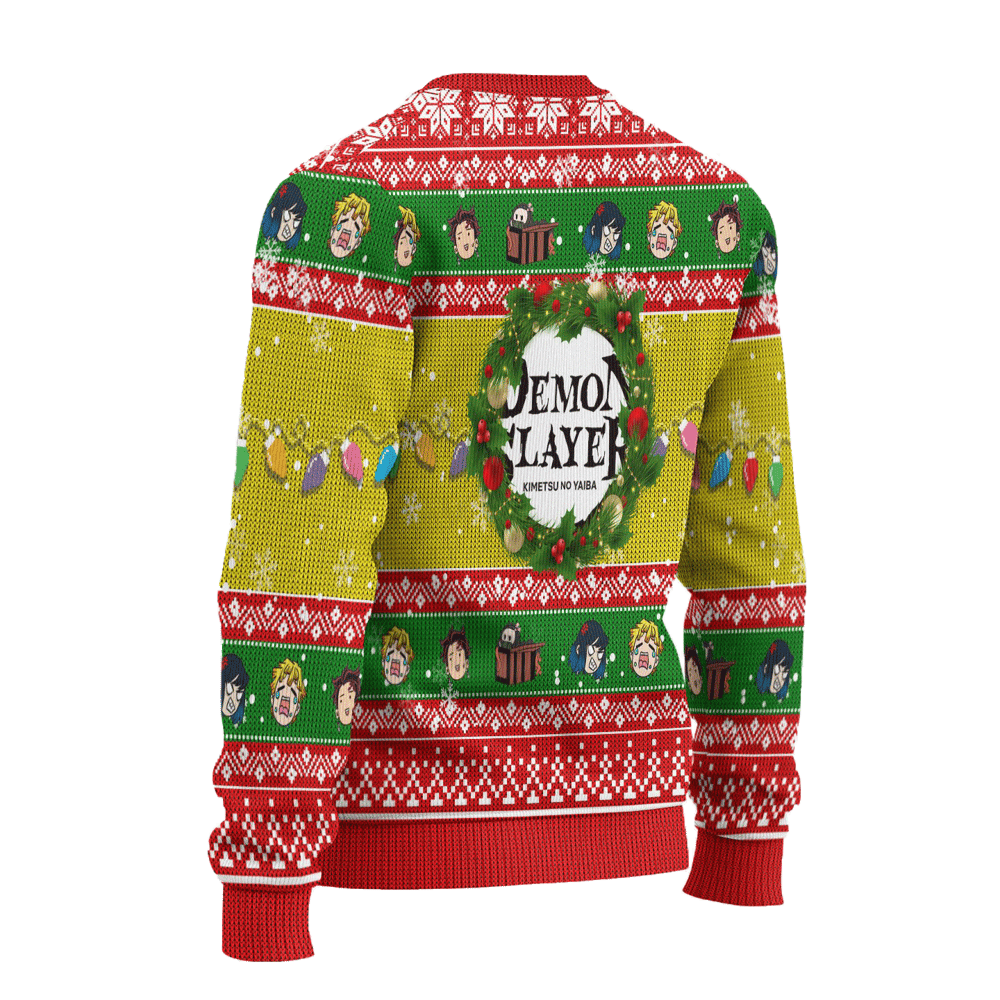 Demon Slayer Anime Ugly Christmas Sweater Characters Xmas Gift