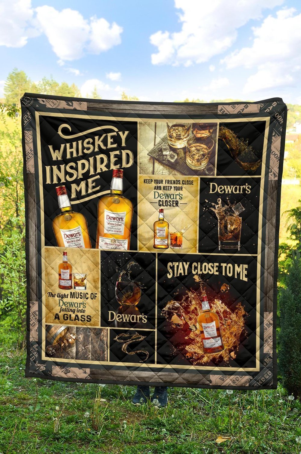 Dewar’s Quilt Blanket Whiskey Inspire Me Gift Idea