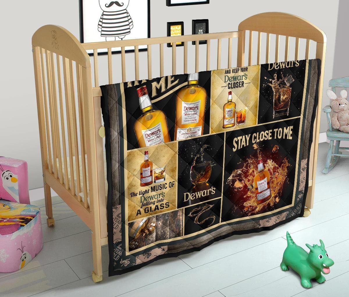 Dewar's Quilt Blanket Whiskey Inspire Me Gift Idea