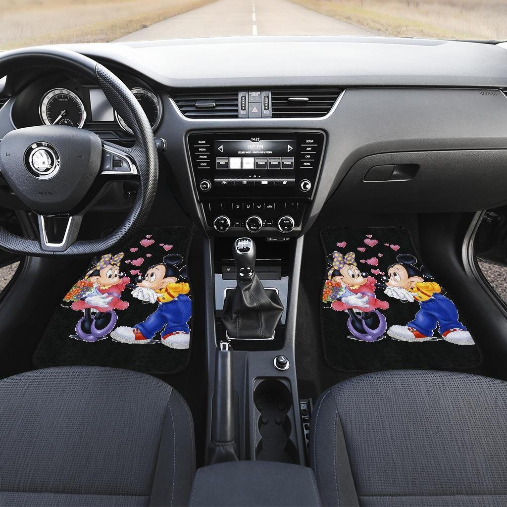 DN Cartoon Mickey And Minnie Mouse Car Floor Mats MKCFM09