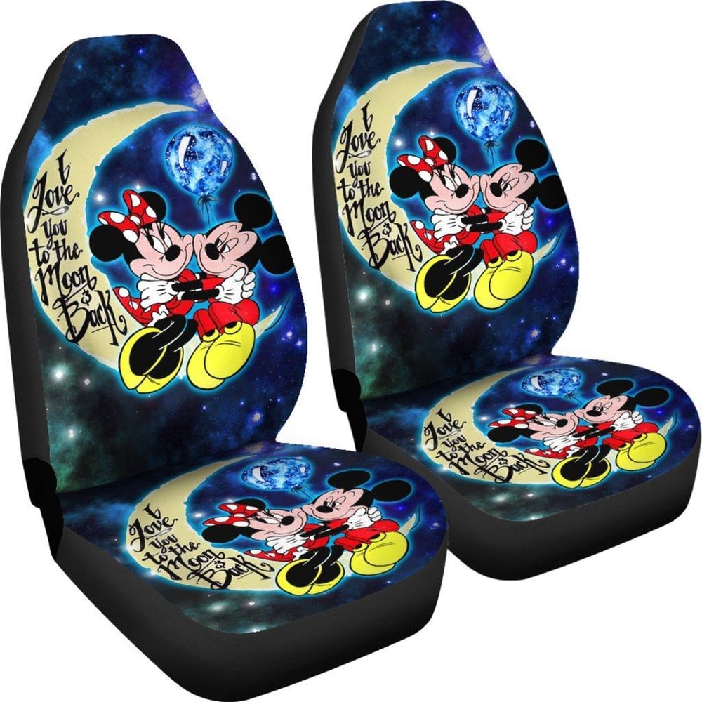 DN Mickey & Minnie Car Seat Covers Cartoon Fan Gift MKCSC26