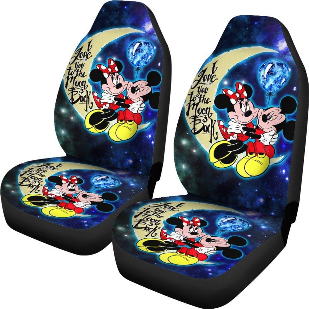 DN Mickey & Minnie Car Seat Covers Cartoon Fan Gift MKCSC26