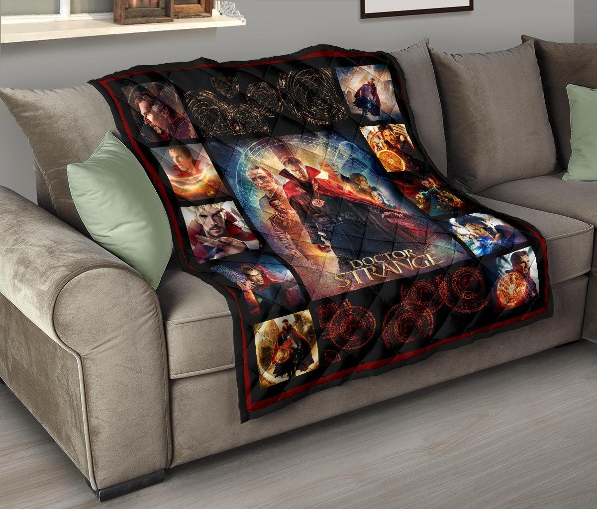 Doctor Strange Quilt Blanket Super Heroes Fan Gift Idea