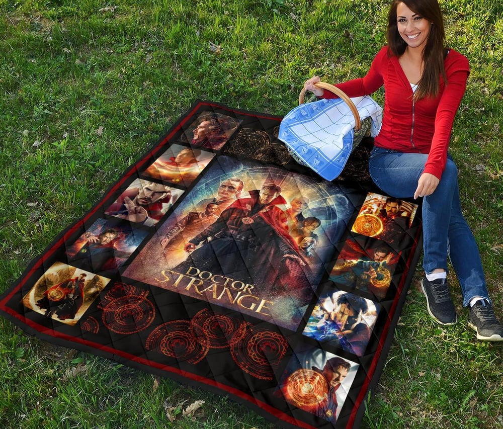 Doctor Strange Quilt Blanket Super Heroes Fan Gift Idea