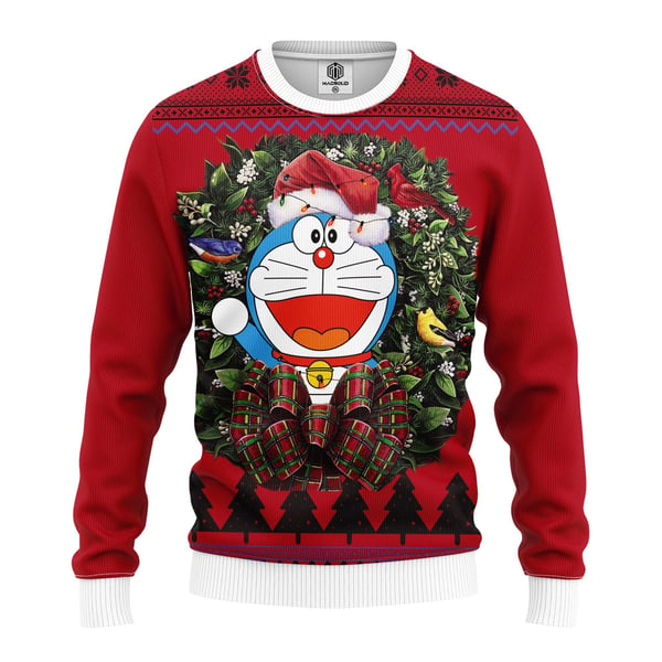 Doraemon Noel Ugly Christmas Sweater Custom Sweatshirt Apparel