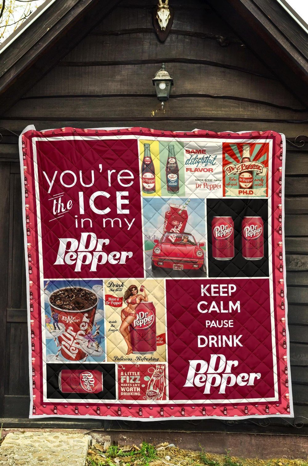 Dr Peeper Quilt Blanket Funny Gift For Soft Drink Lover