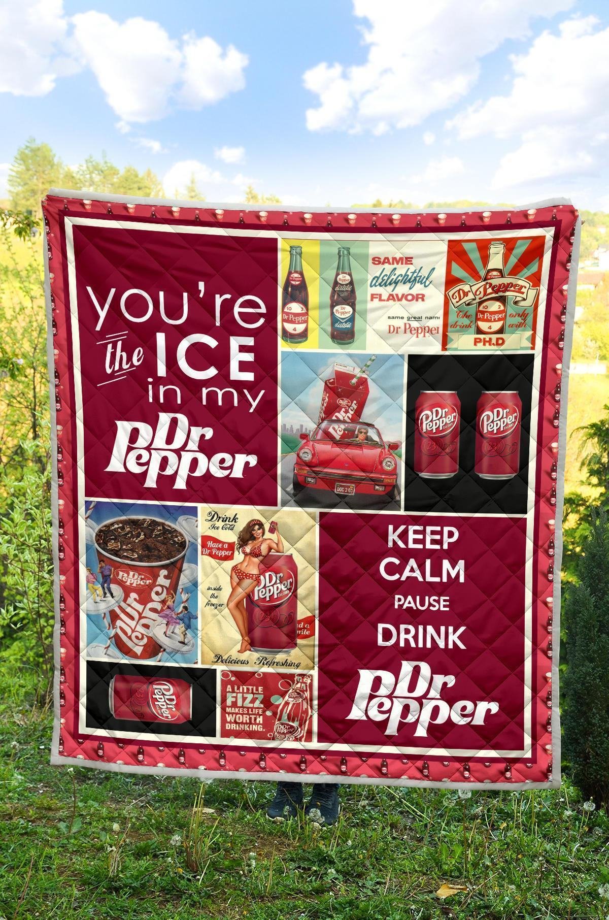 Dr Peeper Quilt Blanket Funny Gift For Soft Drink Lover